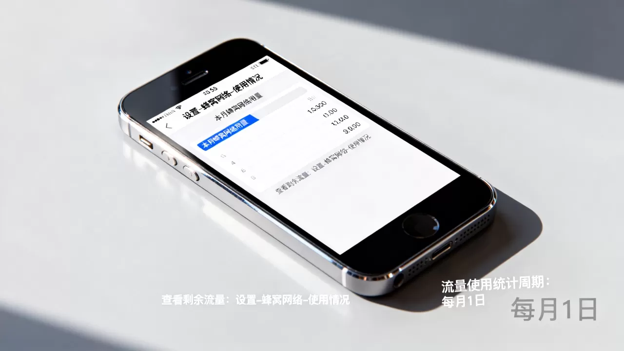 iphone5s怎么知道流量使用，iphone5s查看剩余流量
