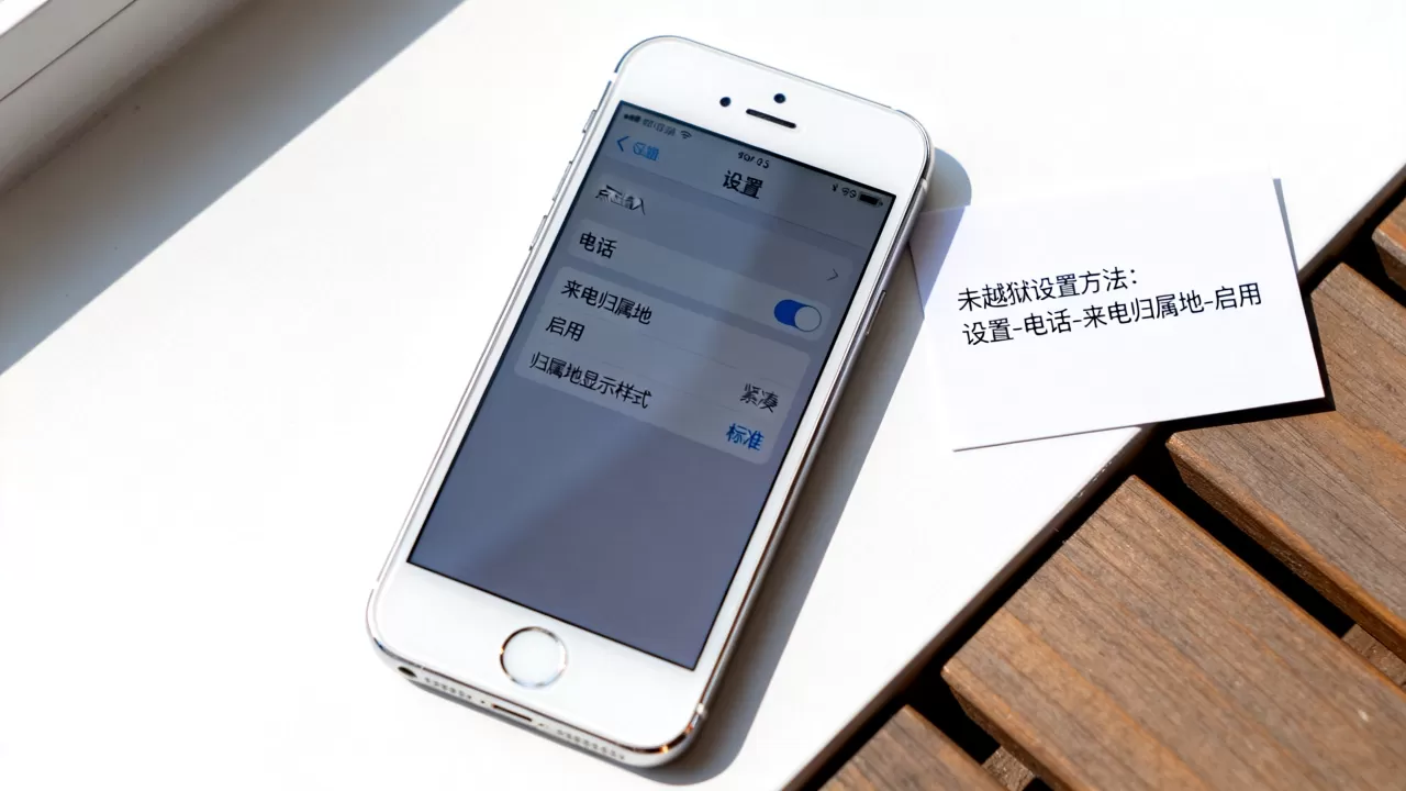 iphone5没越狱怎么设置来电归属地，iphone5设置来电归属地