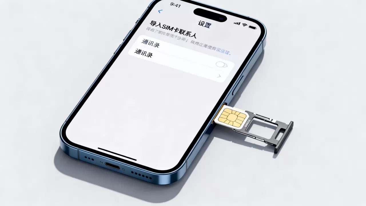 iphone怎么读取sim卡联系人，iphone导入sim卡联系人