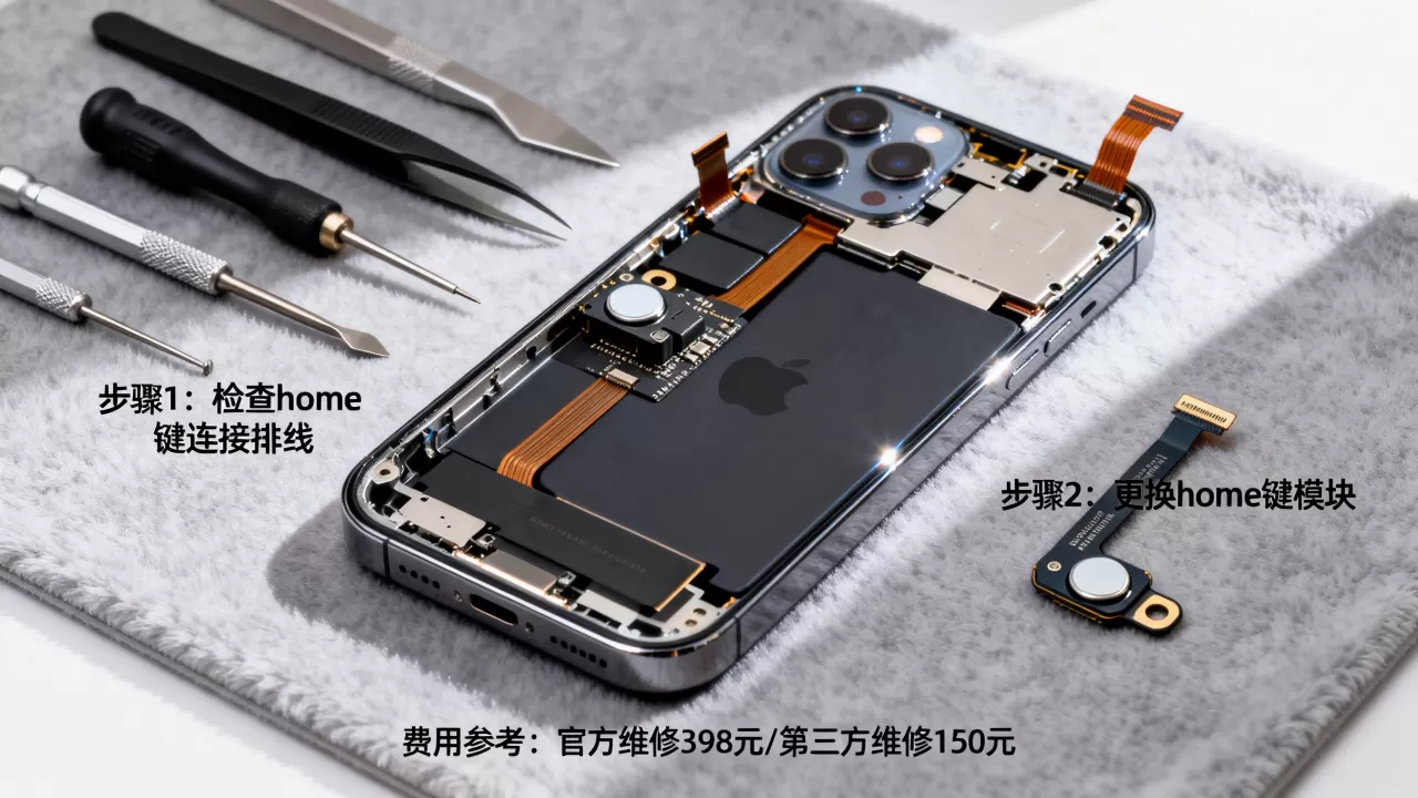 iPhone home键坏了怎么处理？home键失灵维修方法及费用详解