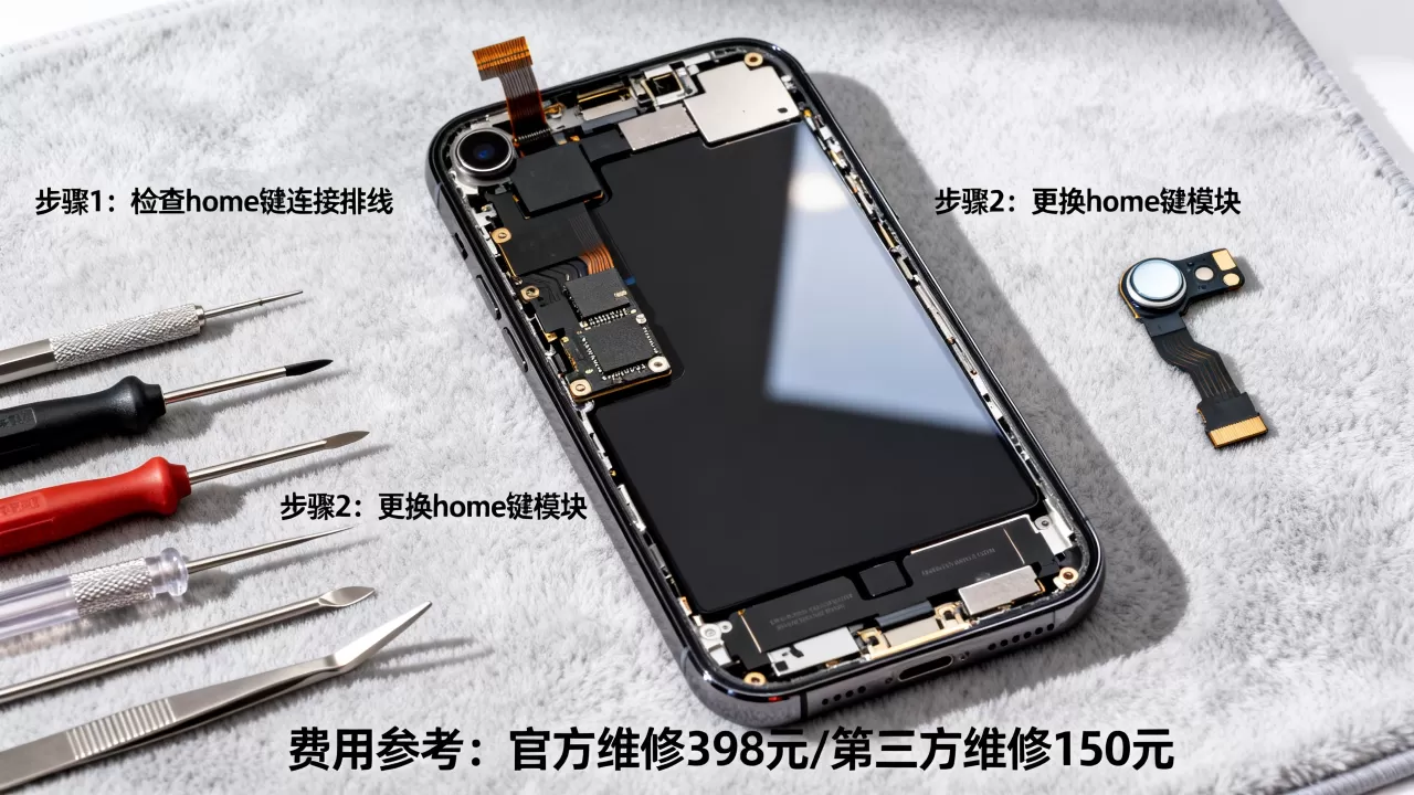 iPhone home键坏了怎么处理？home键失灵维修方法及费用详解