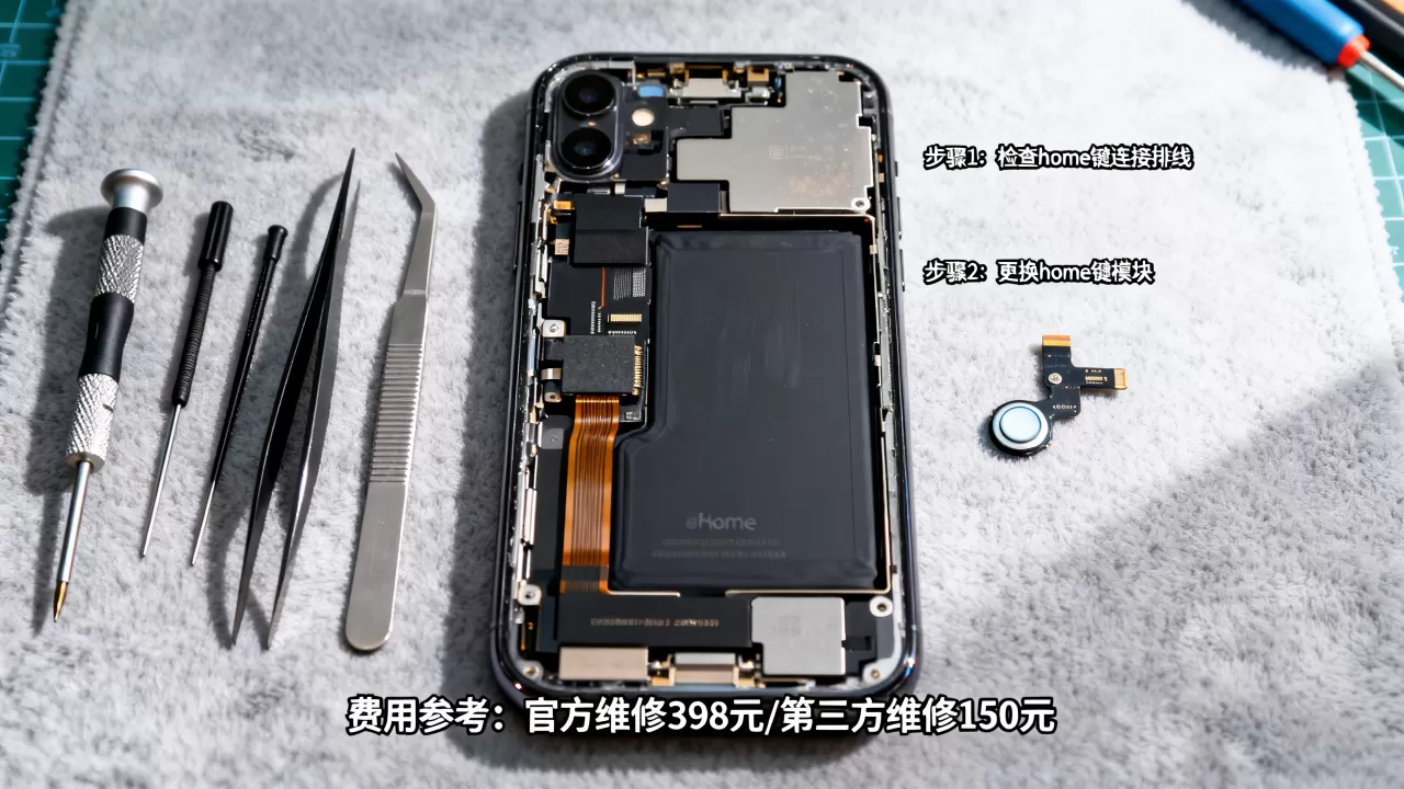 iPhone home键坏了怎么处理？home键失灵维修方法及费用详解