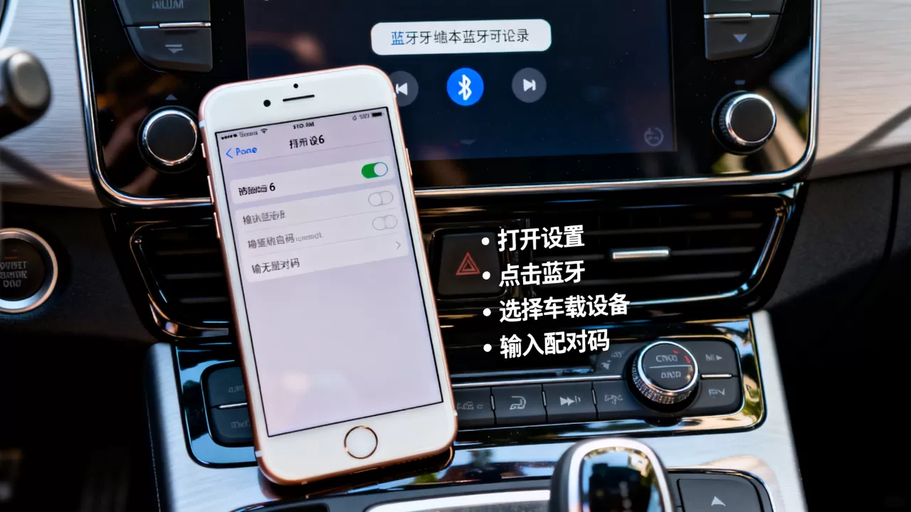 iphone6怎么连汽车蓝牙，苹果手机连接车载蓝牙教程