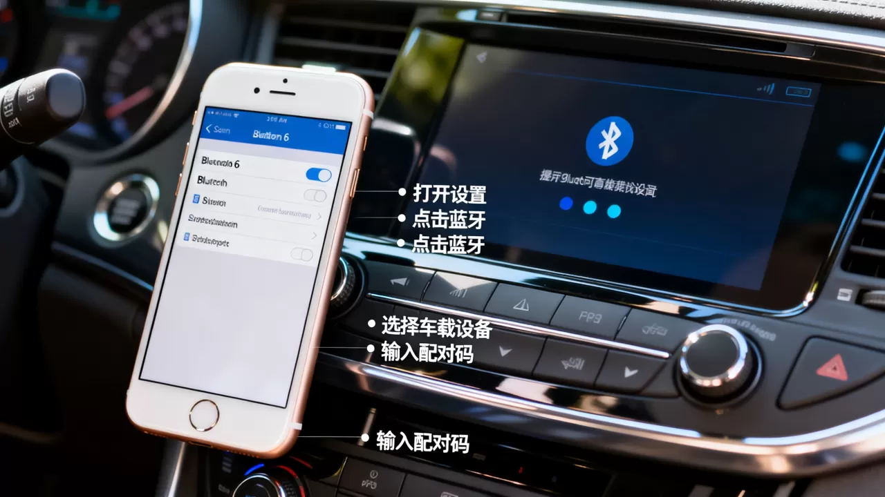 iphone6怎么连汽车蓝牙，苹果手机连接车载蓝牙教程