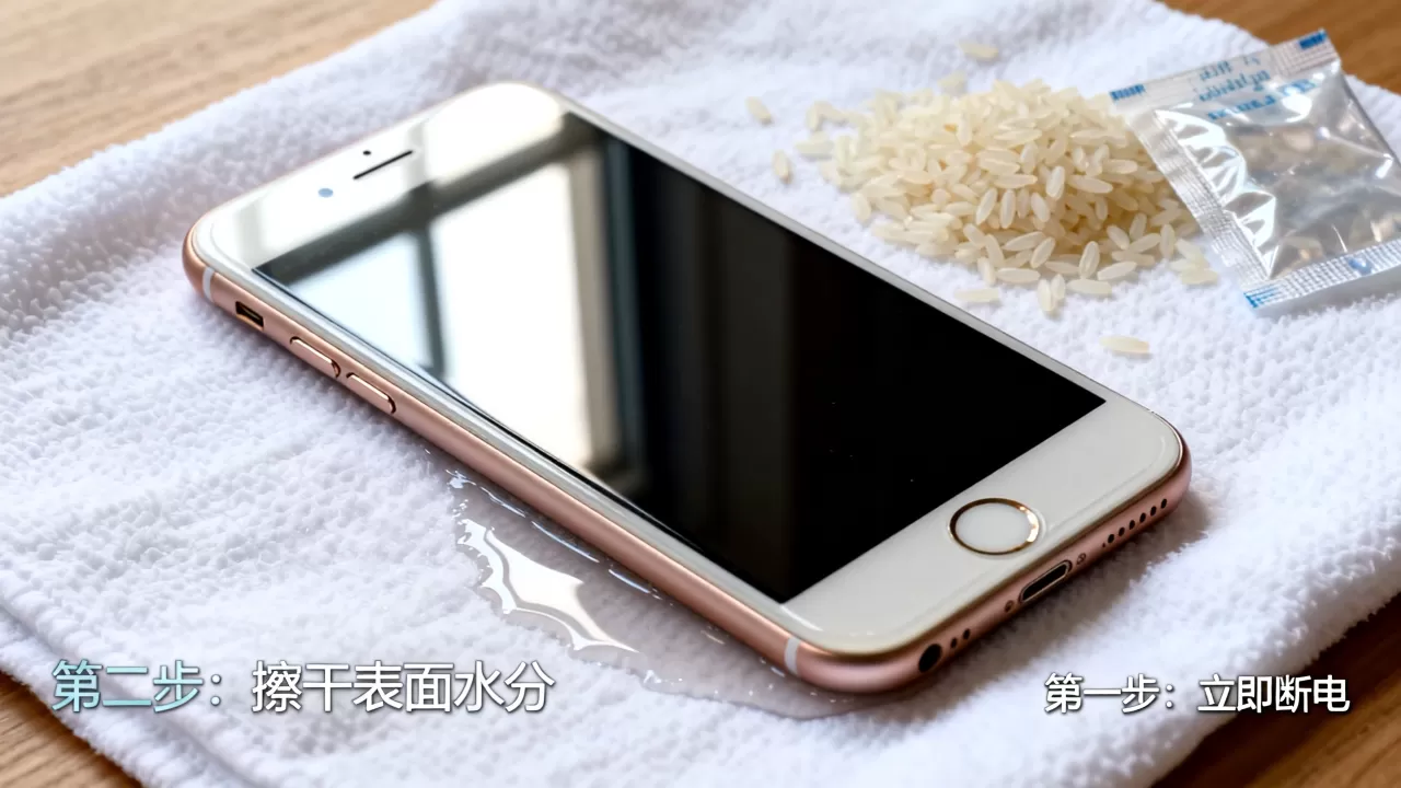 iphone6s进水了怎么办没米怎么办，手机进水不开机应急处理