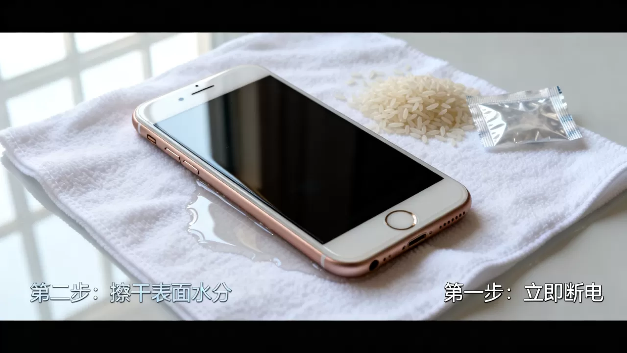 iphone6s进水了怎么办没米怎么办，手机进水不开机应急处理