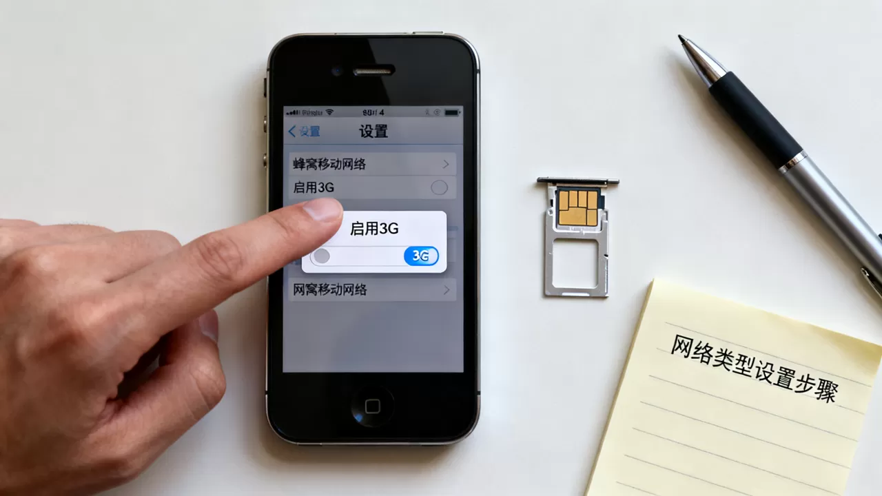 iphone4怎么改网络类型，iphone4设置蜂窝移动网络教程