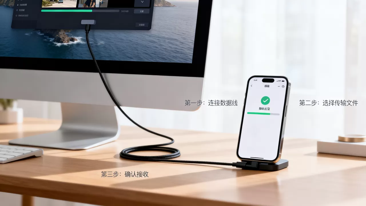 电脑上视频怎么传到iphone上，电脑视频传到苹果手机方法