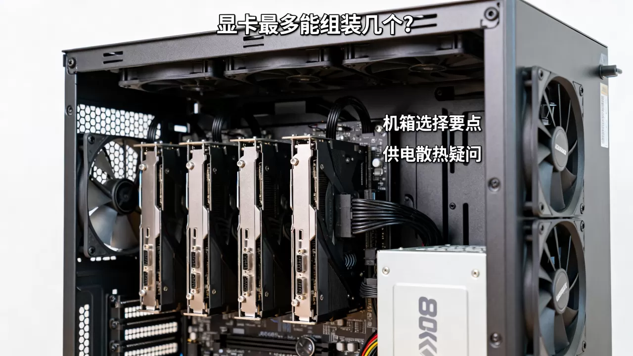 显卡最多能组装几个?多显卡组装机箱选择与供电散热疑问 显卡最多能组装几个?多显卡组装机箱选择与供电散热疑问