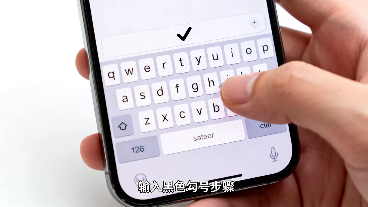 iphone黑色的对号怎么打，iPhone键盘如何输入黑色勾号