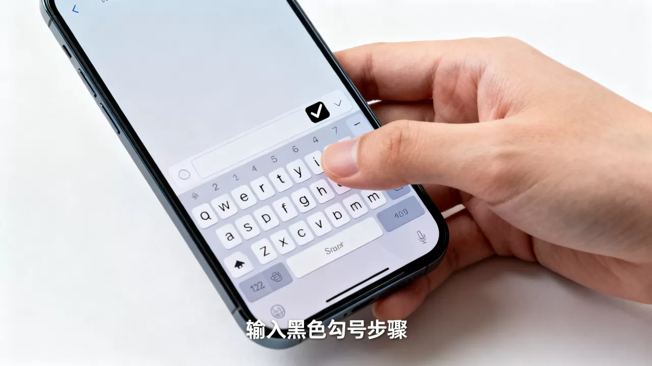 iphone黑色的对号怎么打，iPhone键盘如何输入黑色勾号