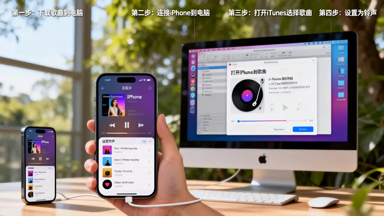 怎么把下载的歌曲放到iphone当铃声，iPhone设置自定义铃声教程