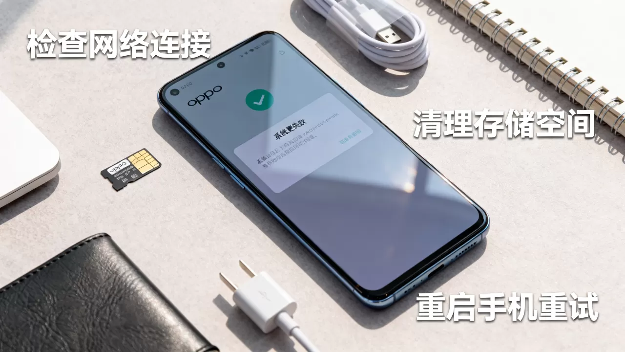 oppo为什么更新不了软件，oppo手机系统更新失败解决方法