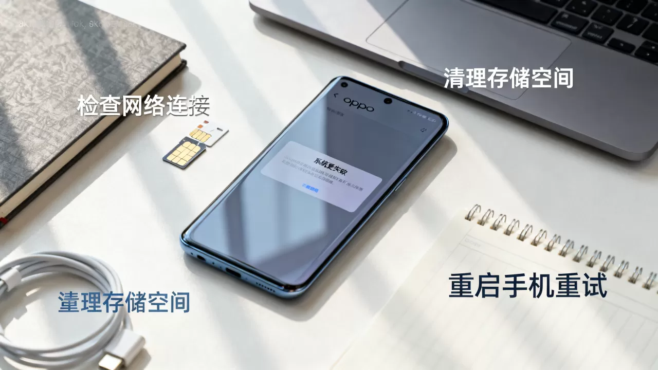 oppo为什么更新不了软件，oppo手机系统更新失败解决方法