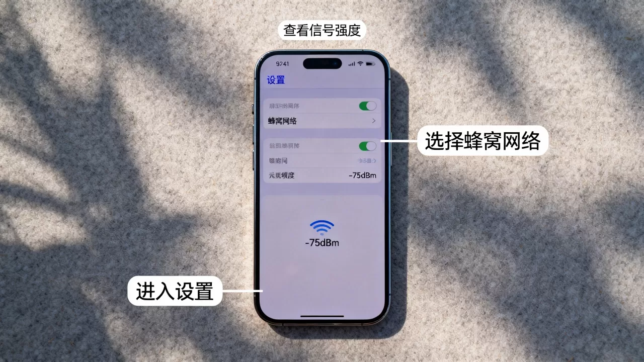 iphone怎么看手机信号，iphone查看信号强度方法