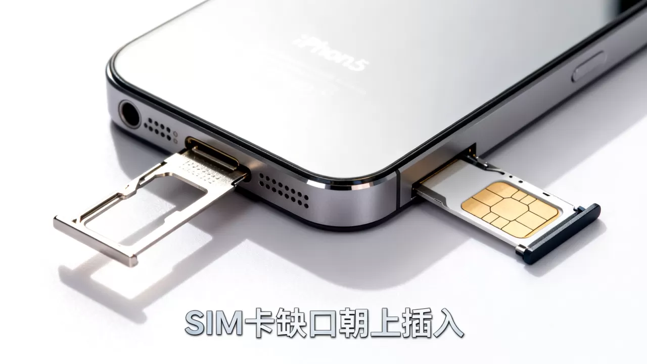 iphone5手机卡怎么装，iphone5手机卡槽位置图解