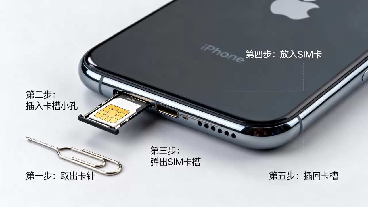 iphone手机怎么装sim卡，iPhone手机插SIM卡教程