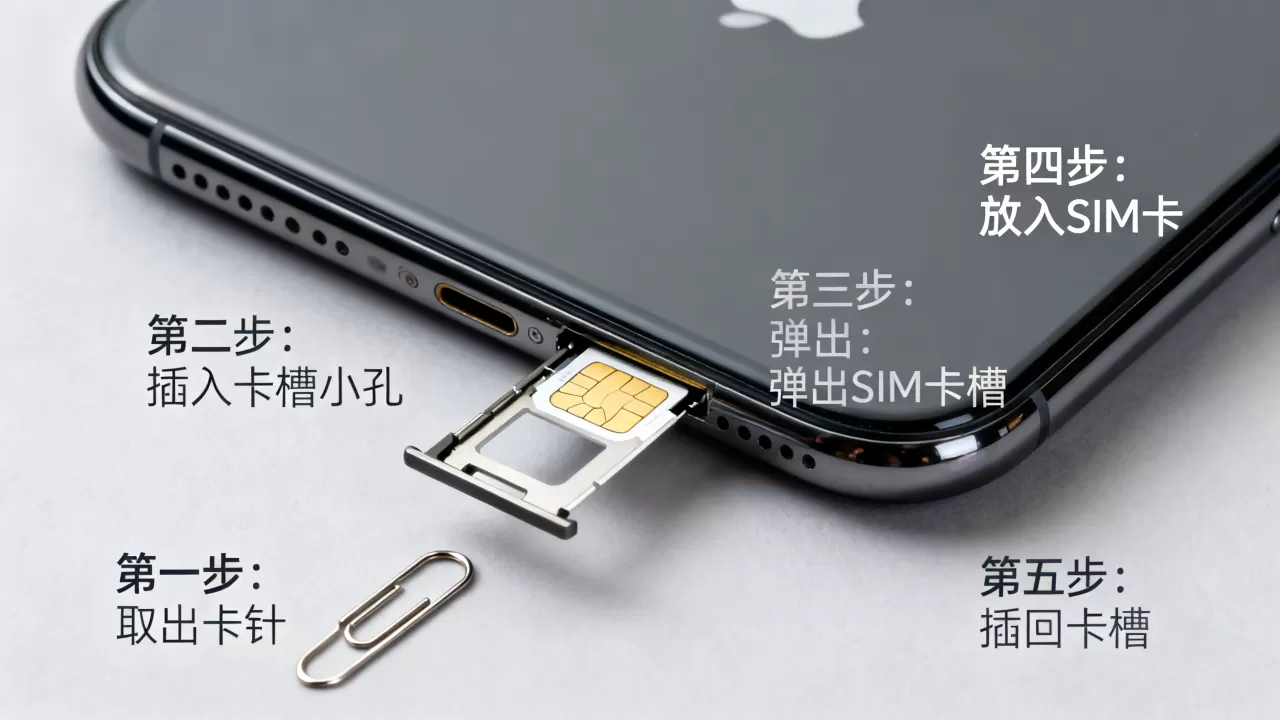 iphone手机怎么装sim卡，iPhone手机插SIM卡教程