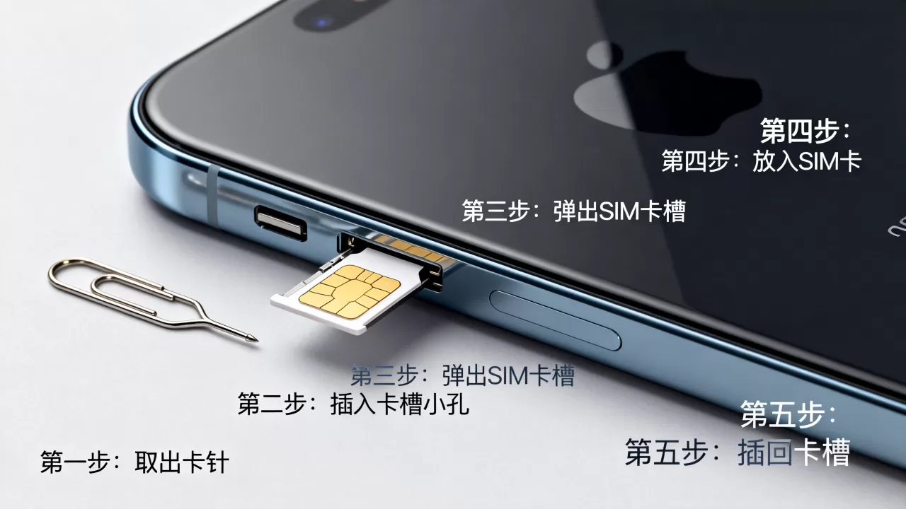 iphone手机怎么装sim卡，iPhone手机插SIM卡教程