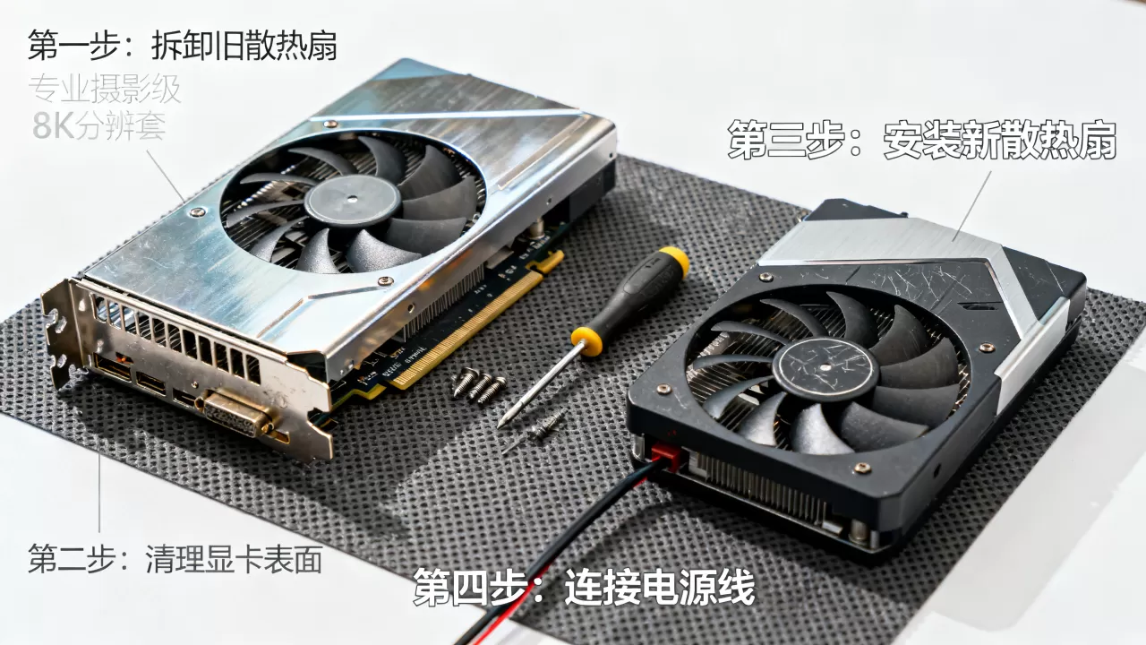 显卡散热扇怎么装？显卡风扇安装教程
