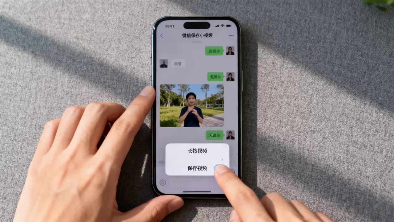 iphone微信小视频怎么保存，iphone微信视频保存方法