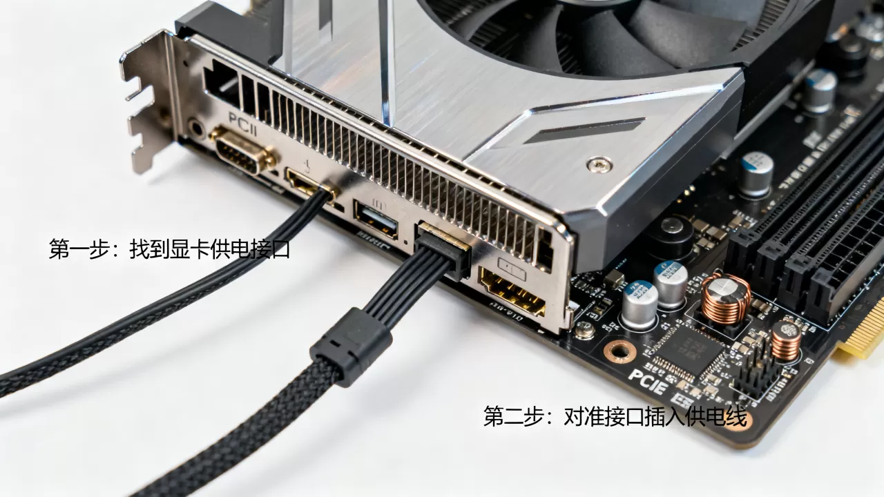 供电显卡安装图解,显卡供电线怎么插? 供电显卡安装图解,显卡供电线怎么插?