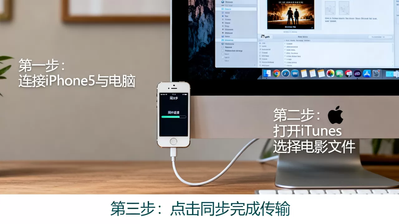 怎么把电影同步到iphone5，iphone5同步电影教程