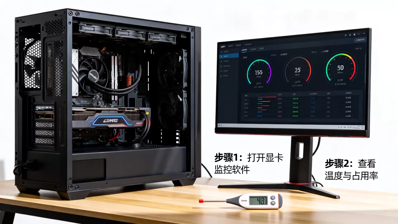 如何常看电脑显卡的温度和占用率，查看显卡状态