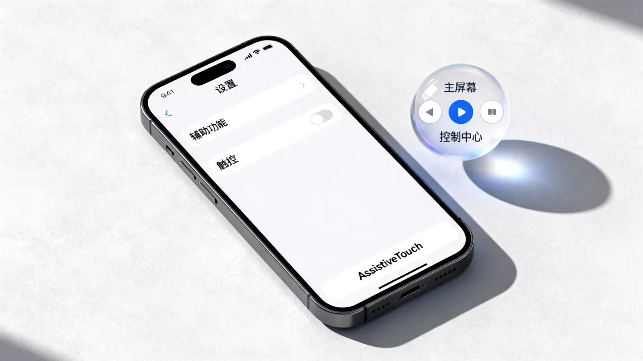 iPhone那个小圆圈怎么弄，苹果手机悬浮球设置方法