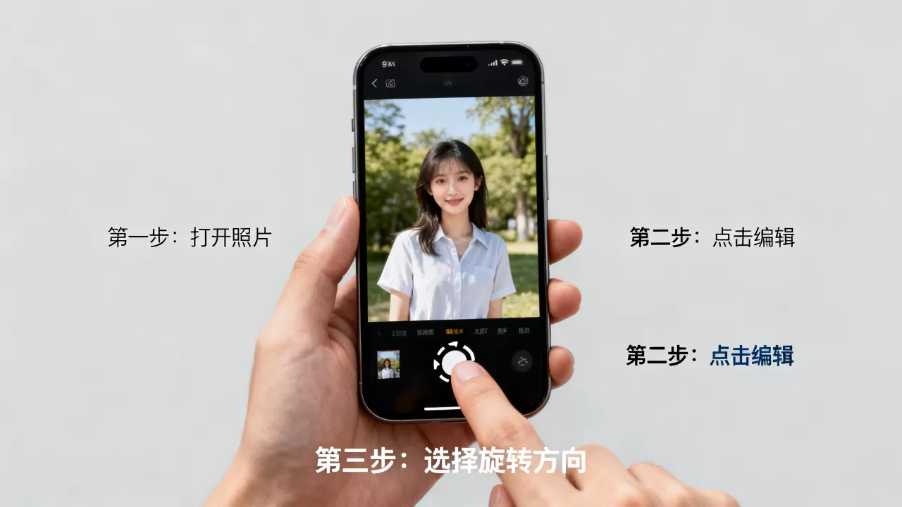 iphone照片怎么旋转,iPhone照片旋转方法 iphone照片怎么旋转,iPhone照片旋转方法