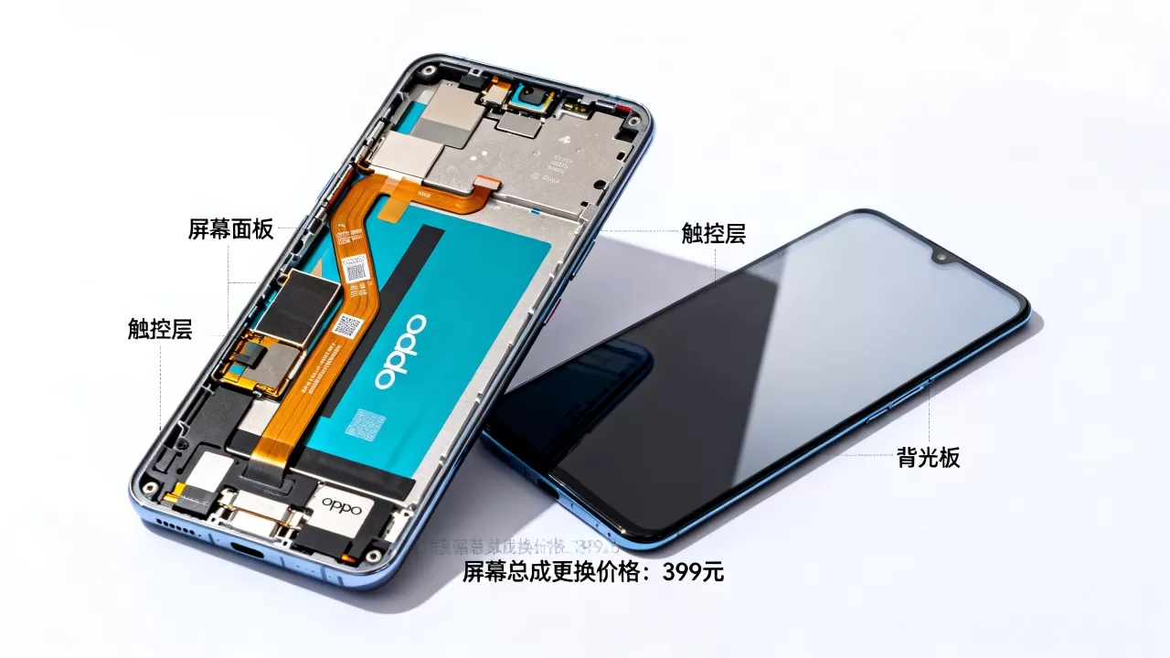 oppo屏幕组件包括什么,oppo手机屏幕总成更换价格 oppo屏幕组件包括什么,oppo手机屏幕总成更换价格