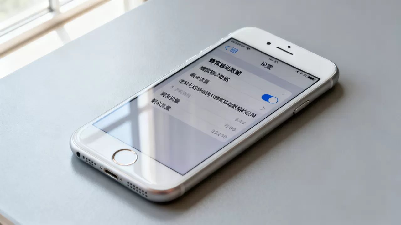 iphone6怎么显示流量，iphone6查看剩余流量方法