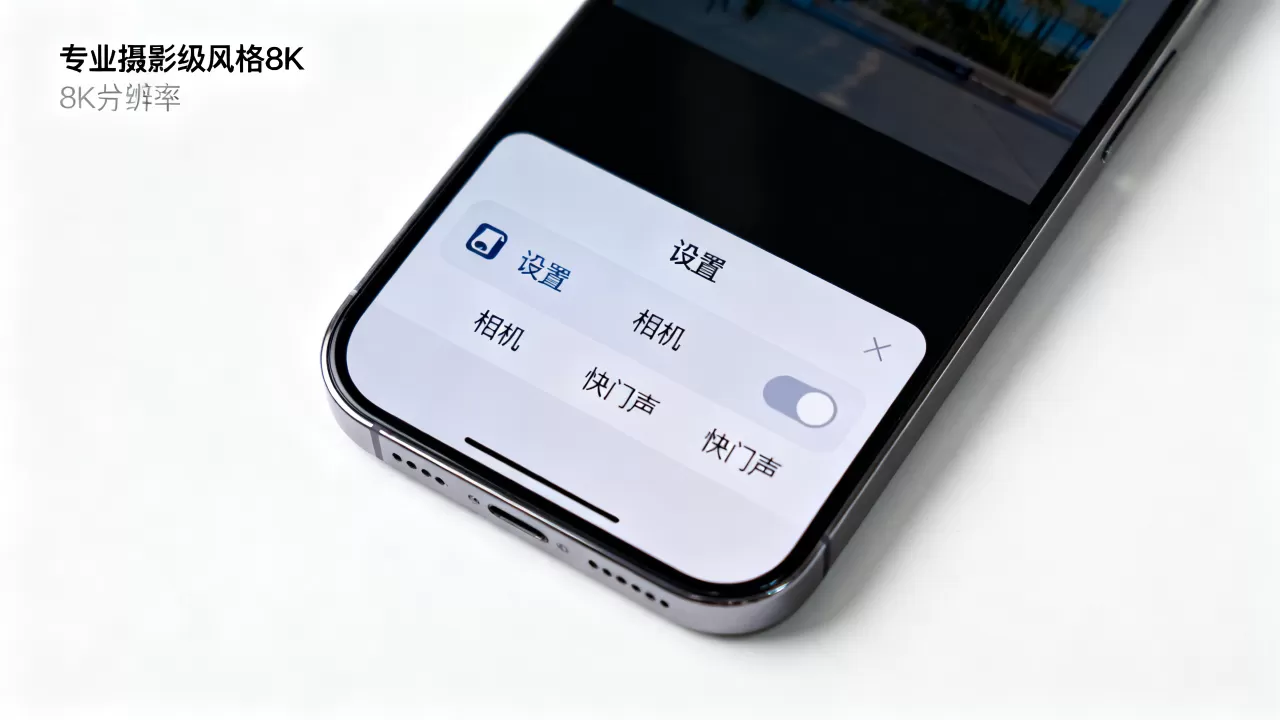 iphone相机声音怎么开，iPhone拍照快门声关闭设置教程