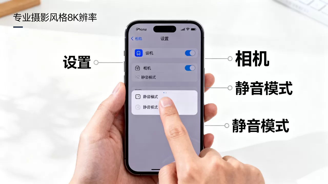 iphone怎么消除相机声音，iphone相机静音设置