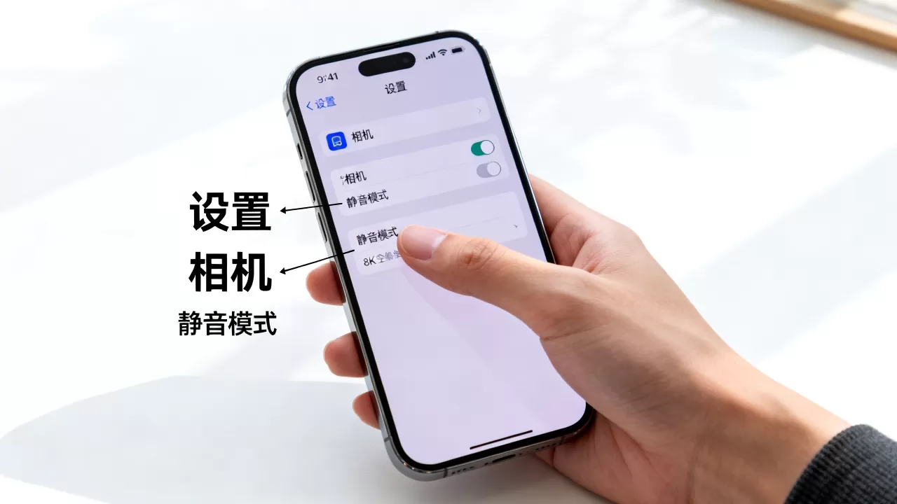 iphone怎么消除相机声音，iphone相机静音设置