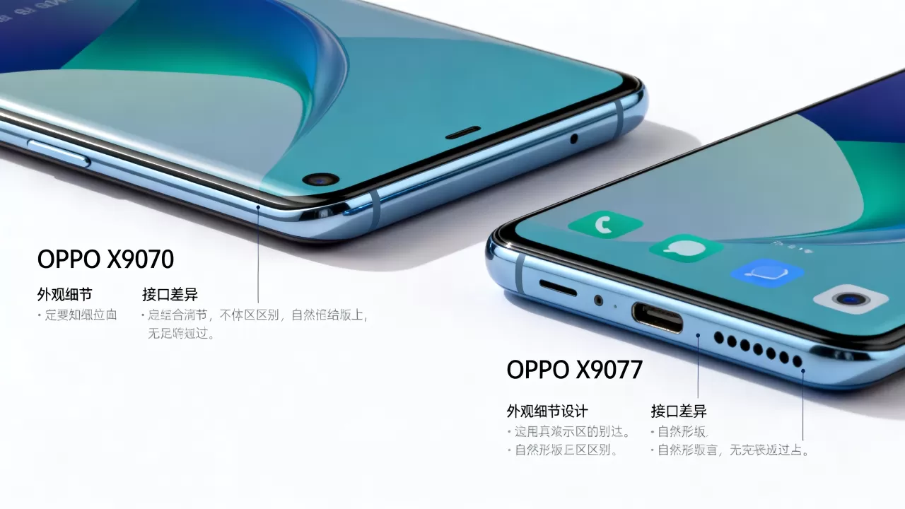 oppo x9070和x9077有什么区别，OPPO X9070与X9077区别
