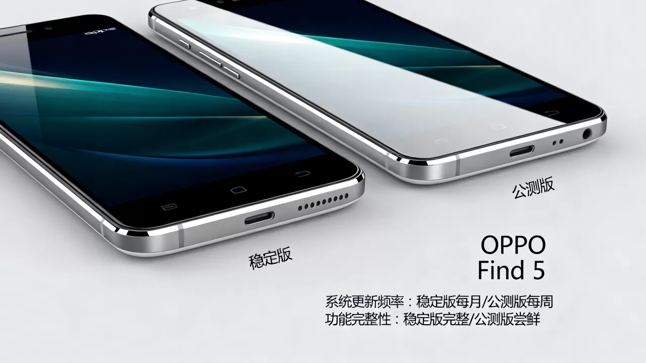 OPPO Find 5 Color稳定版和公测版有什么区别，稳定版和公测版区别