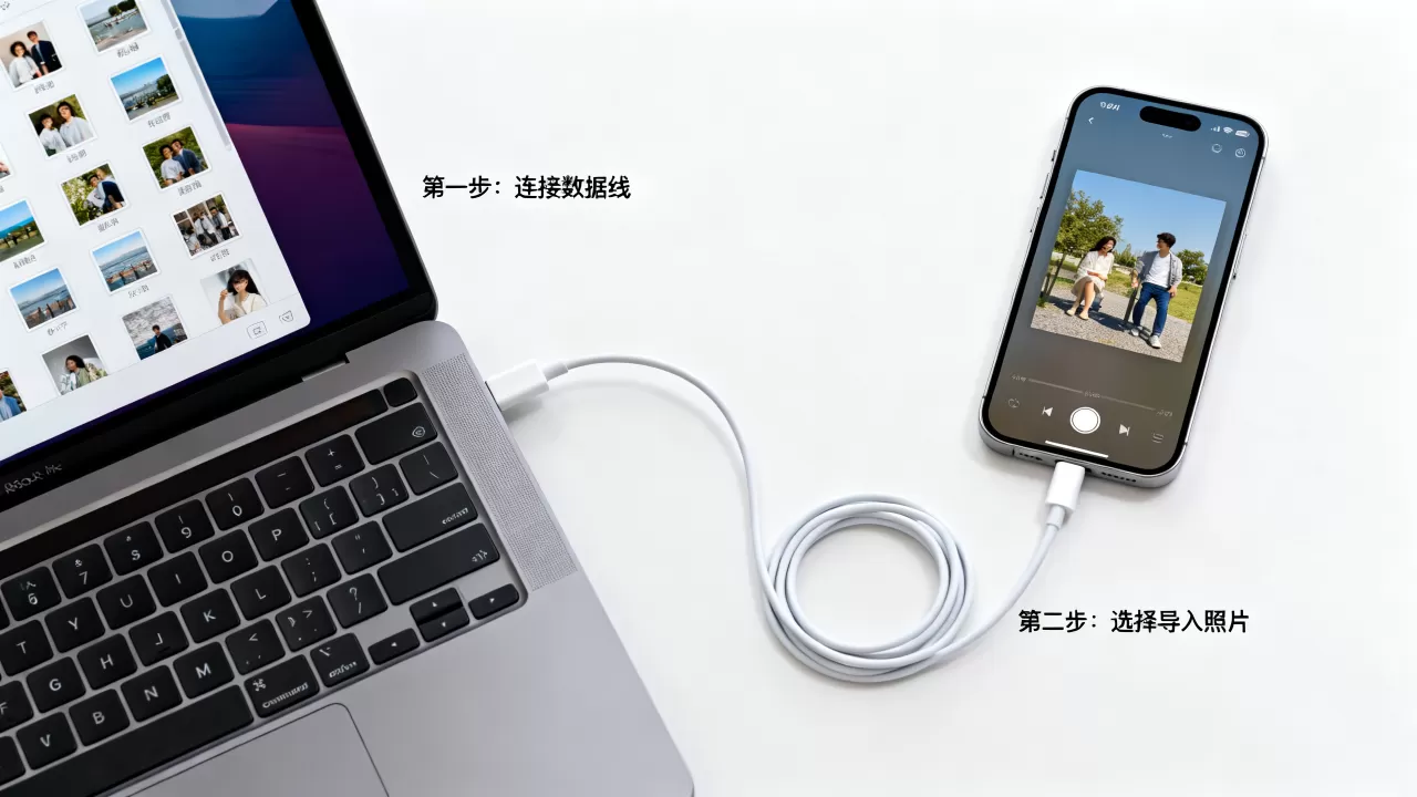 怎么将电脑上的照片导入iphone，iPhone导入电脑照片方法