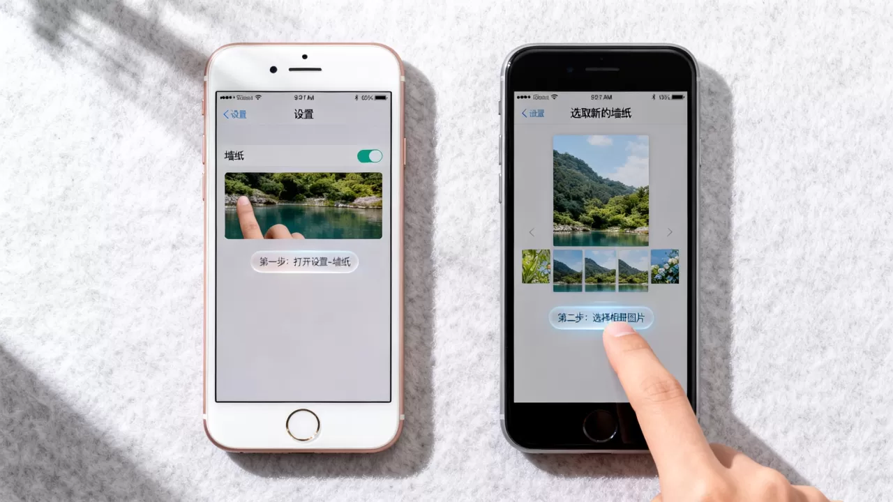 iphone6怎么添加壁纸，苹果手机更换壁纸教程