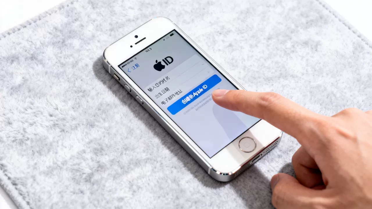 iphone5怎么注册，iphone5注册appleid方法