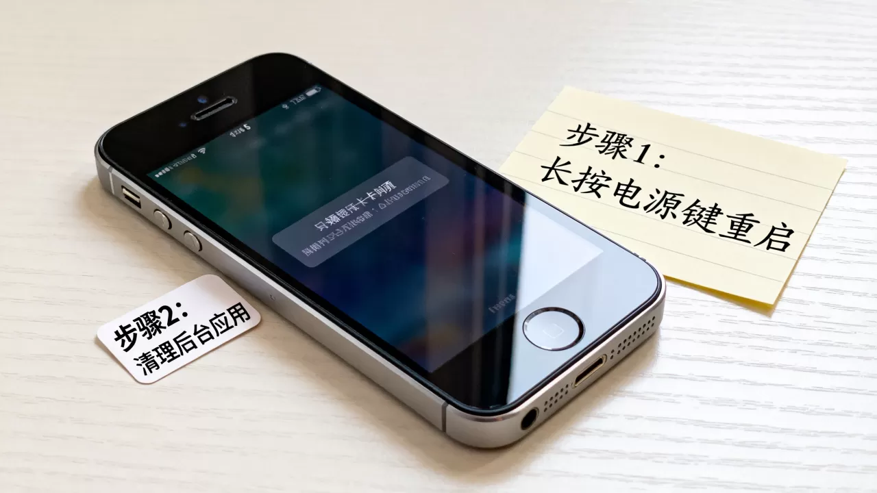 iphone 5手机卡怎么办，iphone5卡住不动了怎么解决