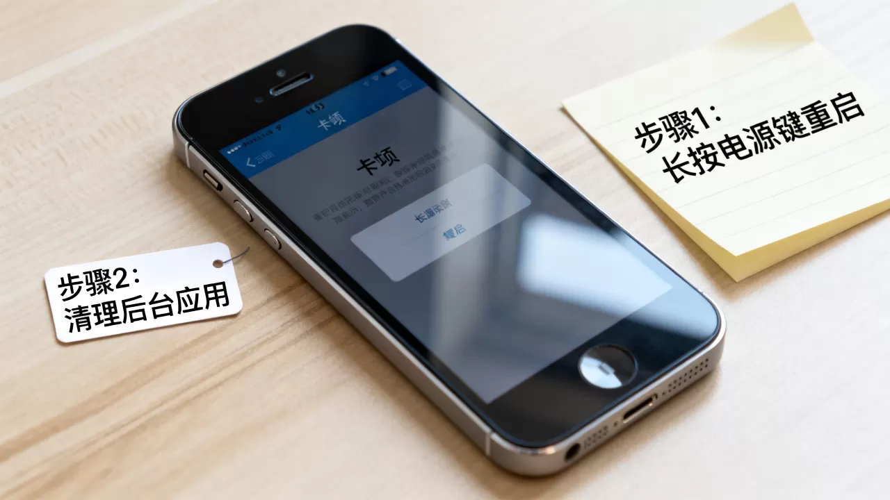 iphone 5手机卡怎么办，iphone5卡住不动了怎么解决