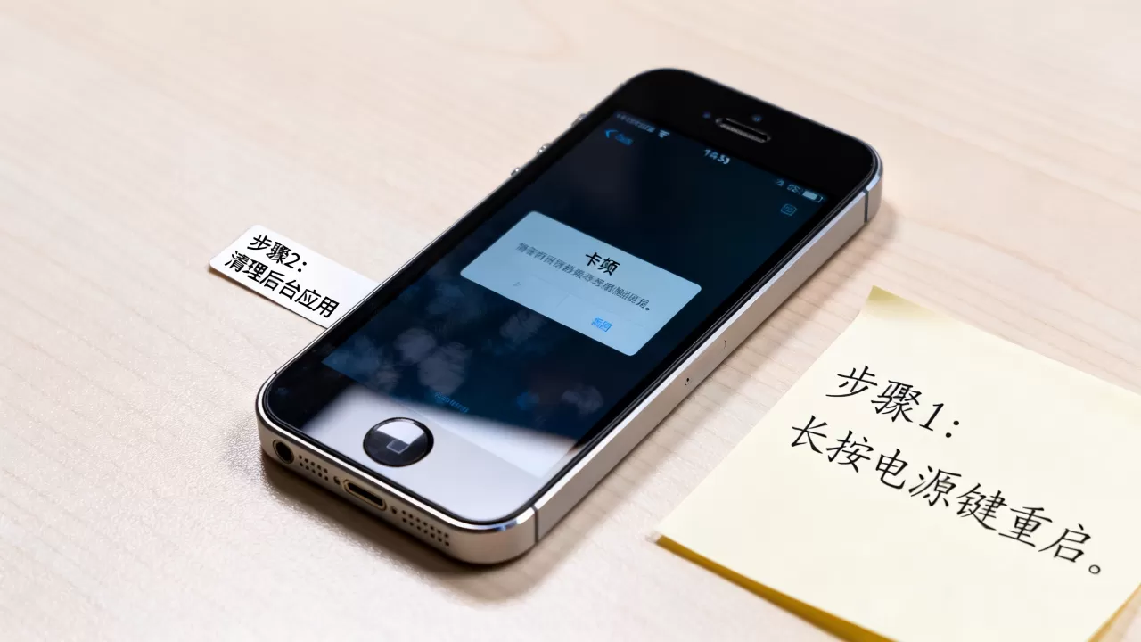 iphone 5手机卡怎么办，iphone5卡住不动了怎么解决