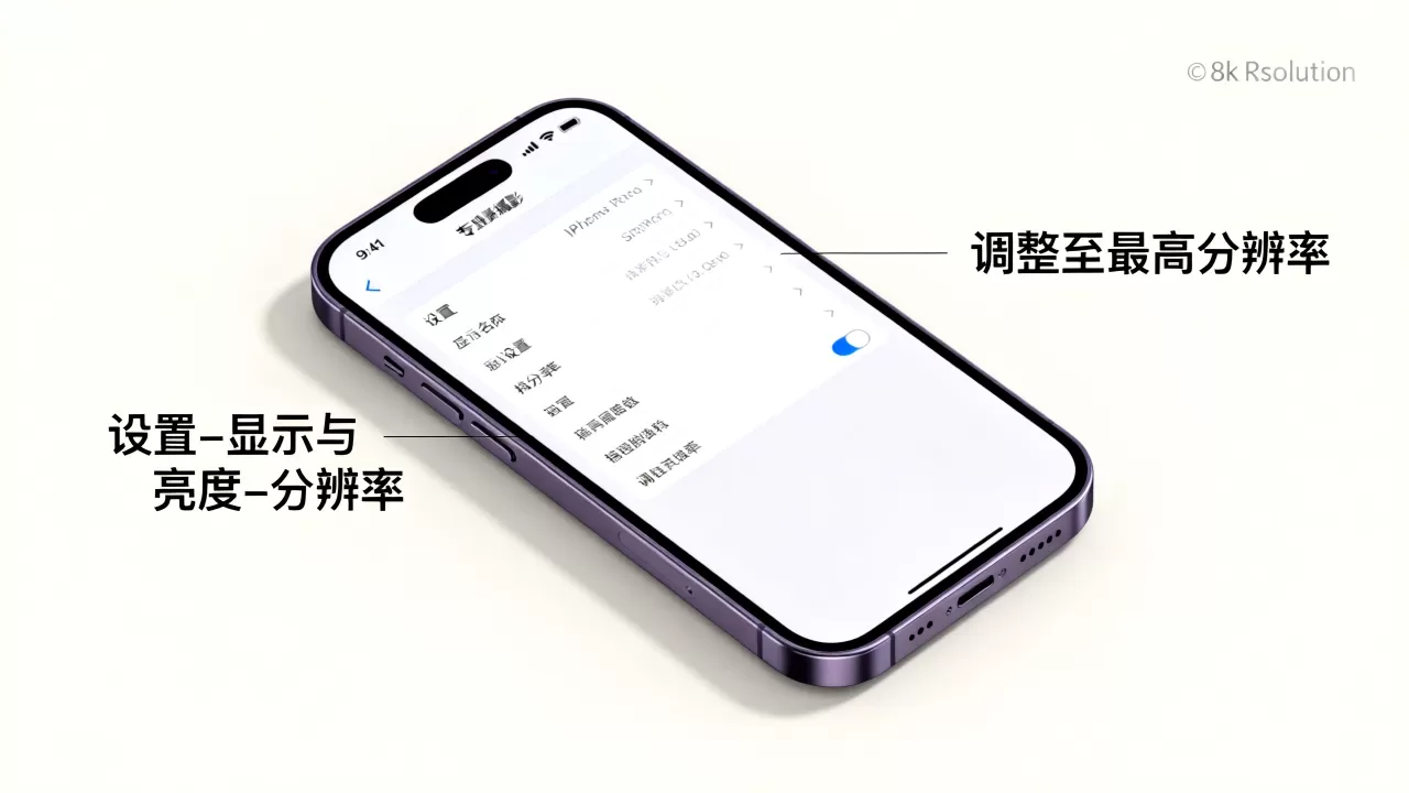 iphone怎么设置更清晰，iphone屏幕显示模糊怎么调