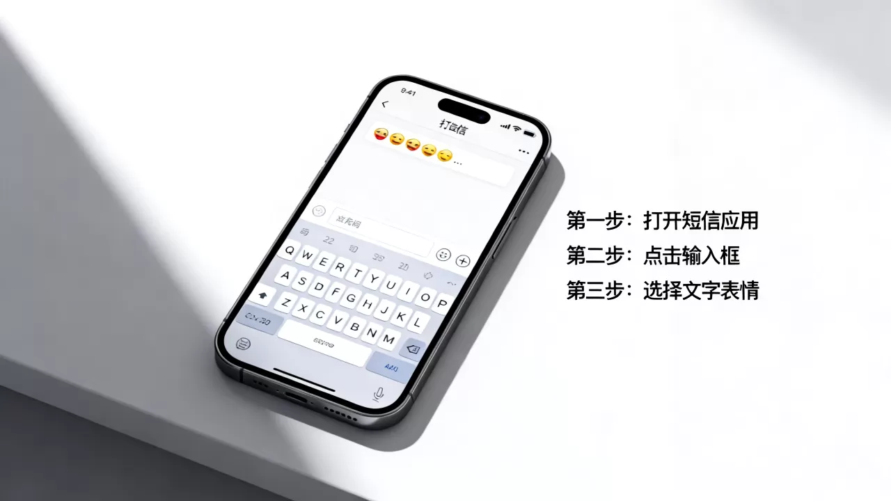 iphone怎么发文字表情，iphone发文字表情教程