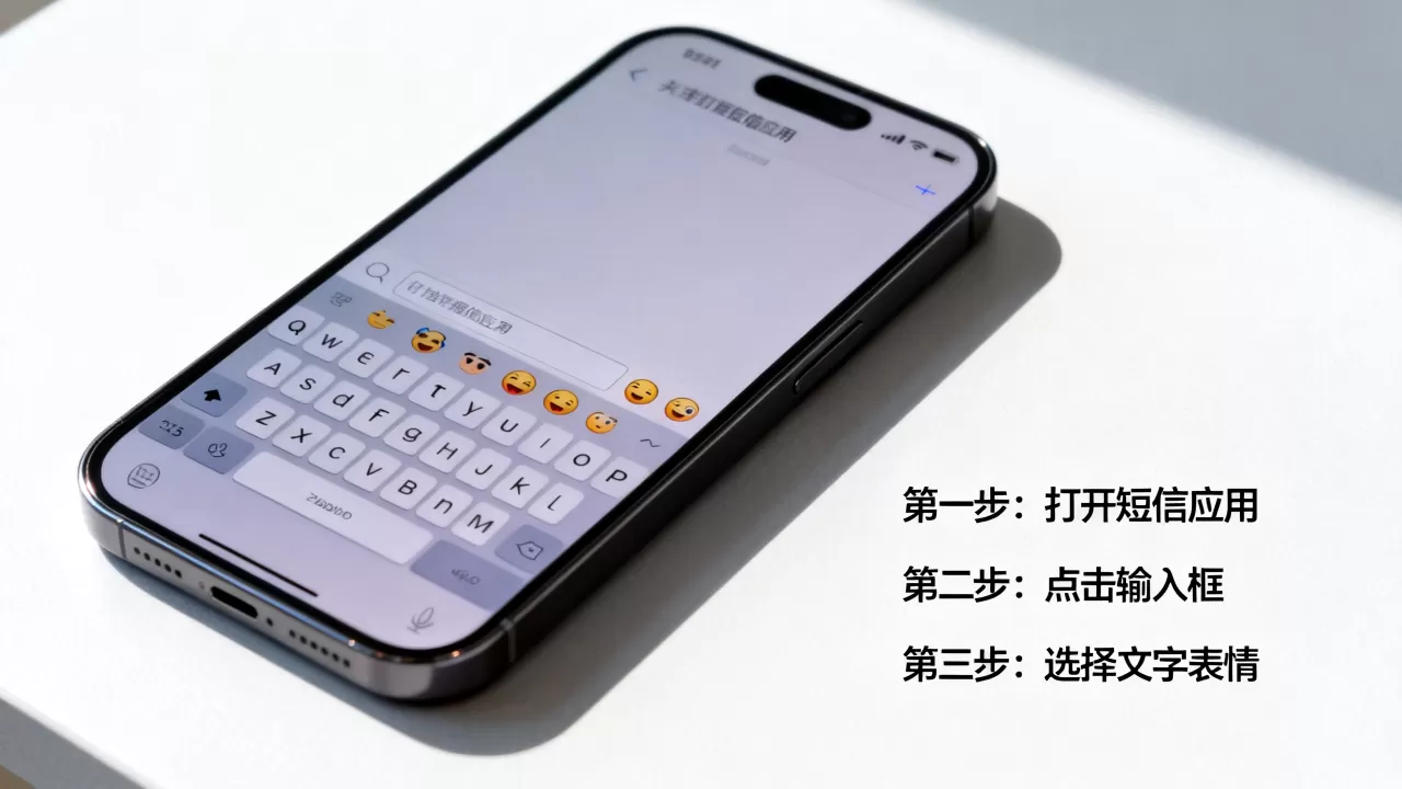 iphone怎么发文字表情，iphone发文字表情教程