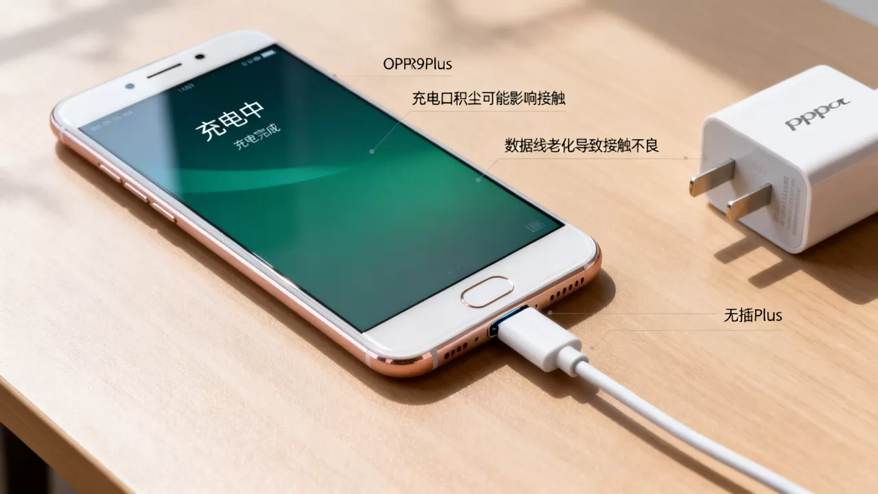 OPPOR9Plus为什么不显示充电完成，手机充电显示异常