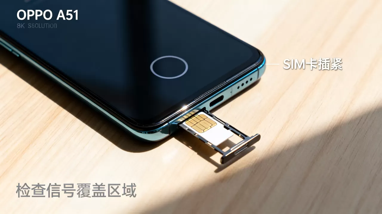 OPPO A51插上卡没信号且显示圆圈，OPPO A51插卡无信号信号圈解决方法