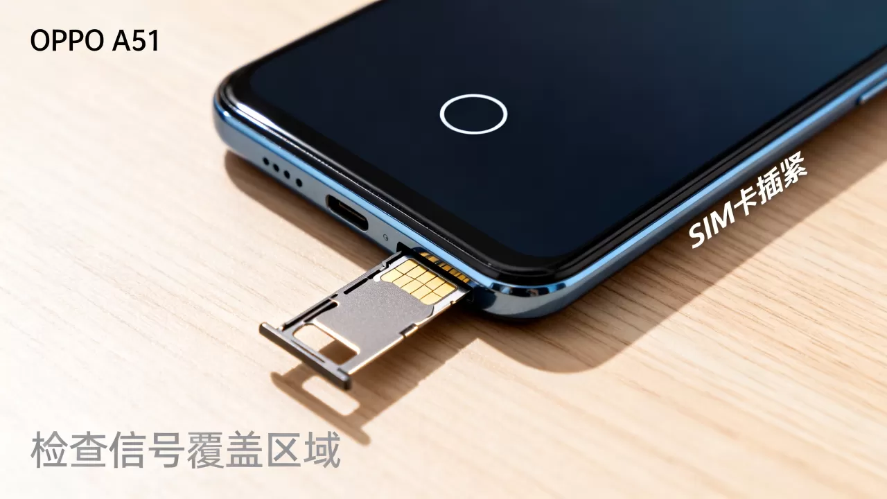 OPPO A51插上卡没信号且显示圆圈，OPPO A51插卡无信号信号圈解决方法