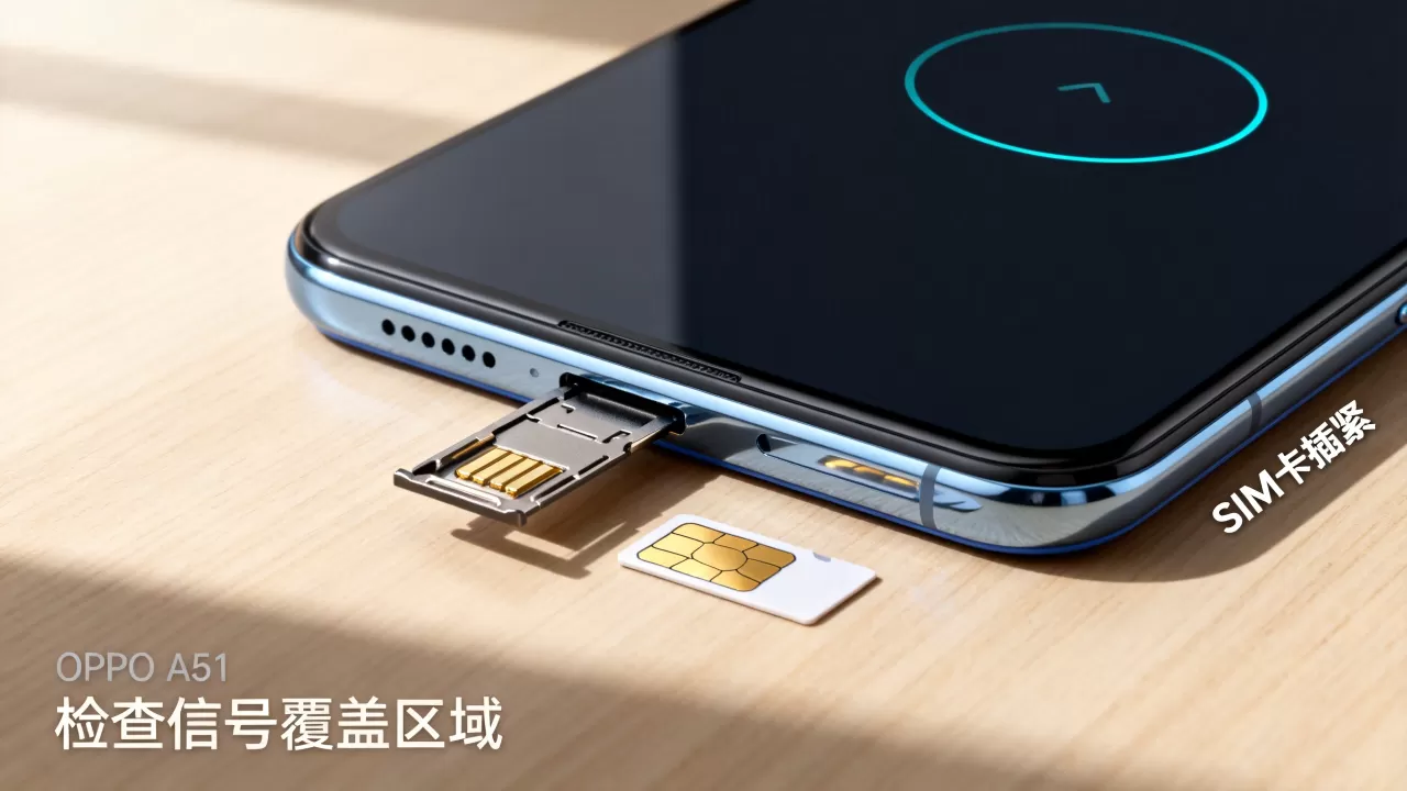 OPPO A51插上卡没信号且显示圆圈，OPPO A51插卡无信号信号圈解决方法